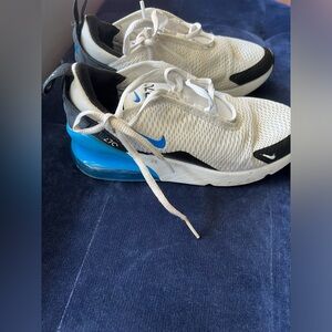 White, blue, black airmax size 2.5y